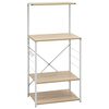 vidaXL Hylla f&ouml;r mikrov&aring;gsugn vit&ek 60x39,6x123 cm konstruerat tr&auml;