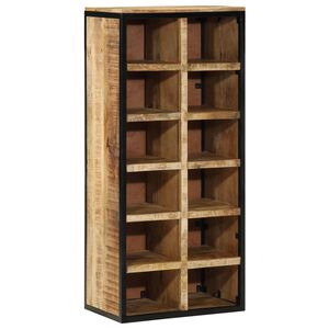 vidaXL Skosk&aring;p 50 x 30 x 110 cm Massivt mangotr&auml; Brun