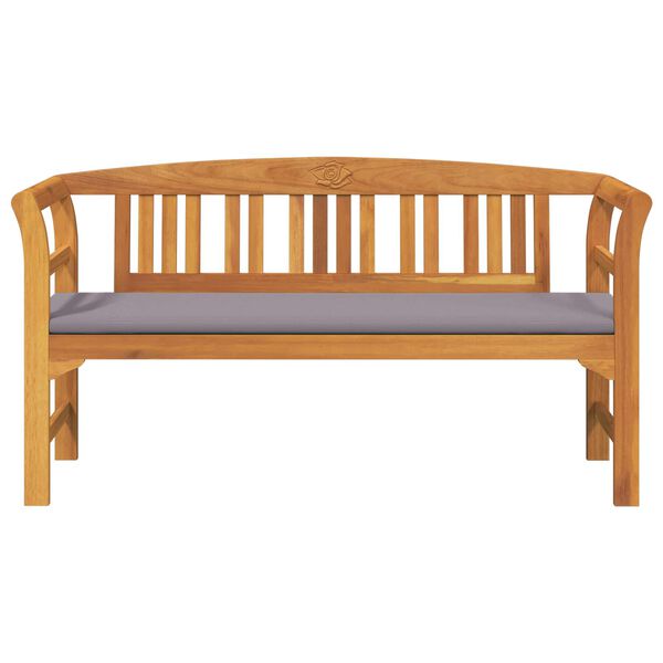 vidaXL b&auml;nk med kudde Naturlig Olja Ytbehandling 157 x 46 x 82,5 cm