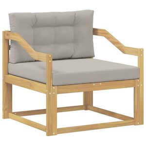 vidaXL Utomhus Mellansoffa Polyester Vit