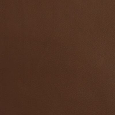 vidaXL Vilstol med fotstöd glansig brun konstläder