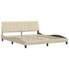 vidaXL Bed Frame without Mattress "Hanko" Cream 180x200 cm Fabric