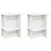 vidaXL Kaffeebord 2 pcs Vit 40 x 30 x 49 cm Konstruerat tr&auml;