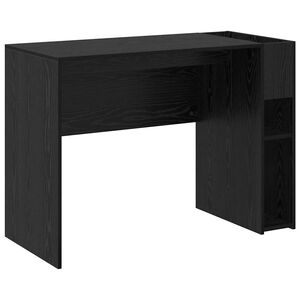 vidaXL Skrivbord Svart Ek Konstruerat tr&auml; 109 x 50 x 78 cm