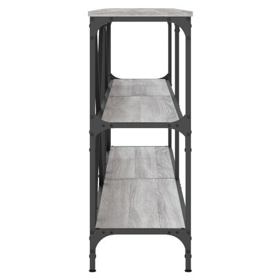 vidaXL Konsolbord grå sonoma 160x30x75 cm konstruerat trä och järn