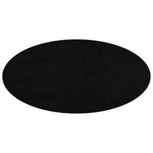 vidaXL Bordsskiva m&ouml;rkbrun 80x40x2 cm massiv ek oval