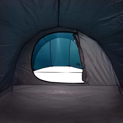 vidaXL Campingtält tunnel 4 personer blå vattentätt
