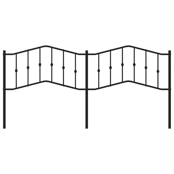 vidaXL Ers&auml;ttningsgavel metall svart 193 cm