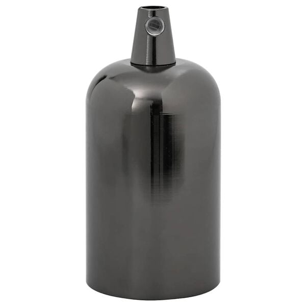 vidaXL Lamph&aring;llare 2 st blank svart E27