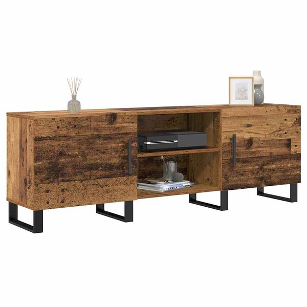 vidaXL TV-sk&aring;p Gammalt tr&auml; 150 x 30 x 50 cm Konstruerat tr&auml;