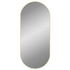 vidaXL V&auml;ggspegel guld 100x45 cm oval