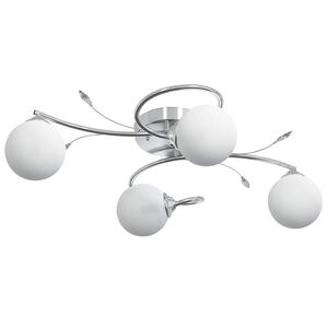 vidaXL Taklampa med runda lampor f&ouml;r 4 G9 LED-lampor
