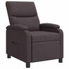 vidaXL Recliner M&ouml;rkbrun Tyg