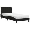 vidaXL Bed with Mattress "Hanko" Black 90x200 cm Fabric