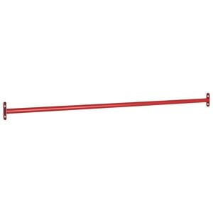 vidaXL R&auml;ck 125 cm st&aring;l r&ouml;d