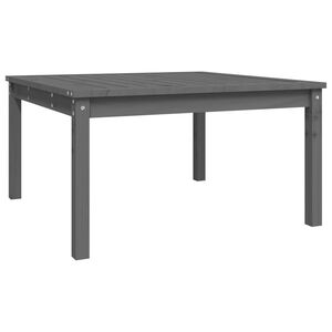 vidaXL Tr&auml;dg&aring;rdsbord gr&aring; 82,5x82,5x45 cm massiv furu