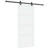 vidaXL Skjutd&ouml;rr ORKDAL 93 x 211 cm Konstruerat tr&auml; Vit och svart
