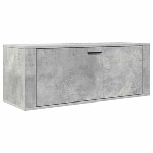vidaXL V&auml;ggmonterat skost&auml;ll betonggr&aring; 100x35x38 cm konstruerat tr&auml;