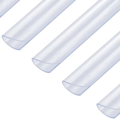 vidaXL Klämmor för insynsskydd 100 st PVC genomskinlig