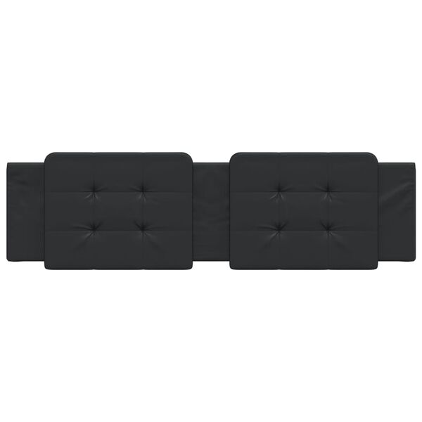 vidaXL Headboard Cushion "Zadar" Black 180 cm Faux Leather