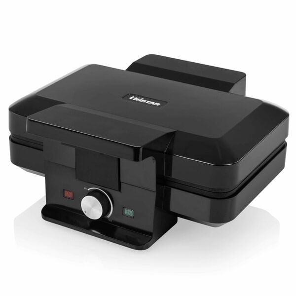 Tristar V&aring;ffelj&auml;rn 1000W 2 v&aring;fflor svart