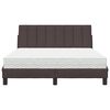 vidaXL Bed with Mattress "Hanko" Dark Brown 120x200 cm Fabric