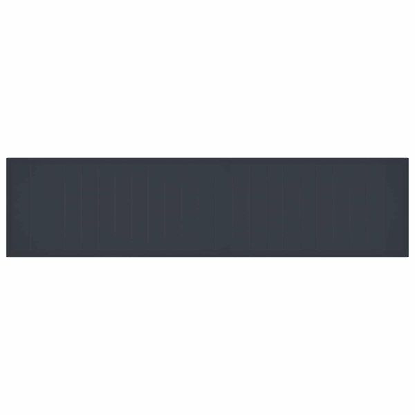 vidaXL Tr&auml;dg&aring;rds matsalsset med Kuddar med kudde 15 pcs Antracit PP