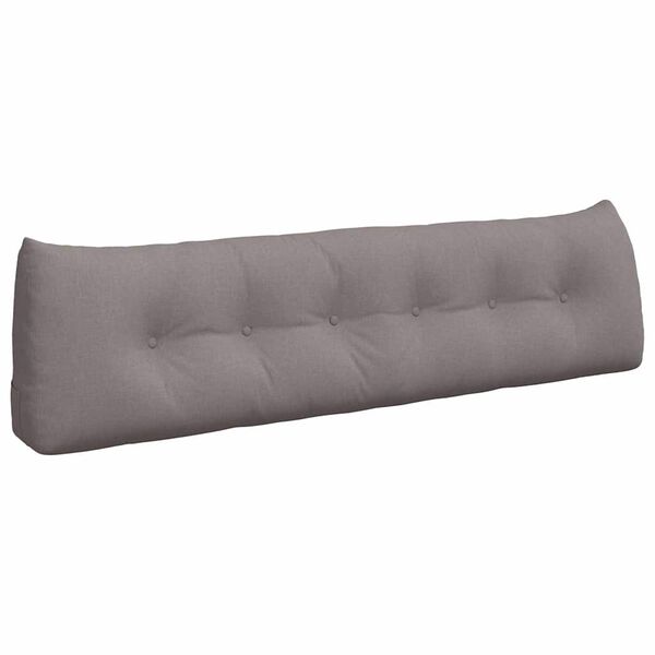 vidaXL Ryggkudde Taupe 180 x 24 x 50 cm tyg
