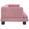 vidaXL Barnsoffa rosa 80x45x30 cm sammet