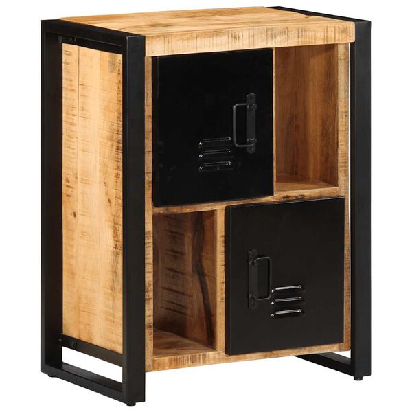 vidaXL Skänk 55x35x70 cm massivt grovt mangoträ