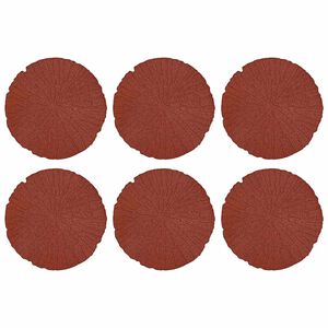 vidaXL Stepping Stone 6 pcs R&ouml;d &Oslash; 45 x 1,8 cm Gummi