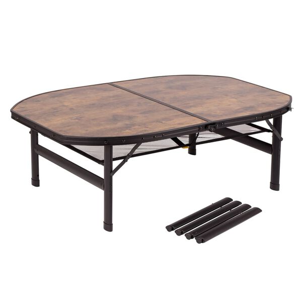 Bo-Camp Hopf&auml;llbart campingbord Melrose 120x80 cm aluminium