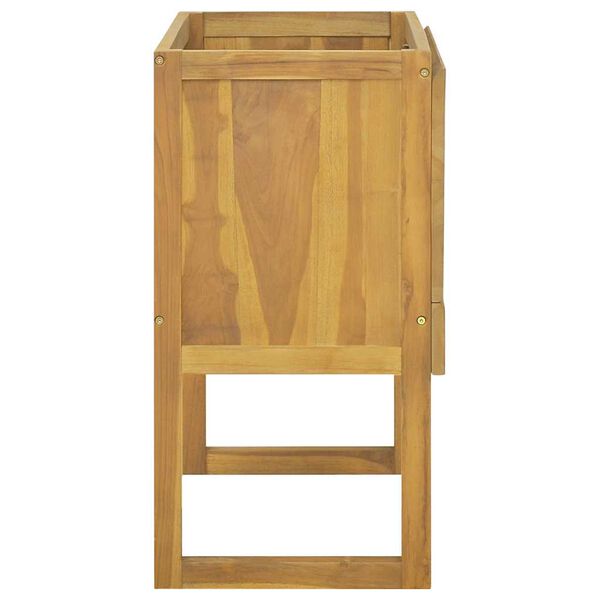 vidaXL Badrumssk&aring;p 90x40x75,5 cm massiv teak