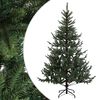 vidaXL Plast Hingad Julgran 210 cm PVC och metall Gr&ouml;n