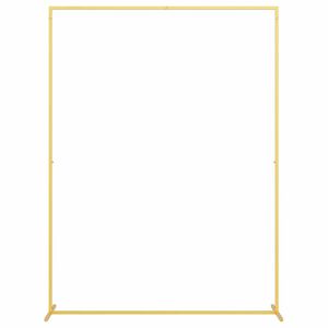 vidaXL Br&ouml;llopsb&aring;ge Guld 150 x 49,5 x 200 cm St&aring;l