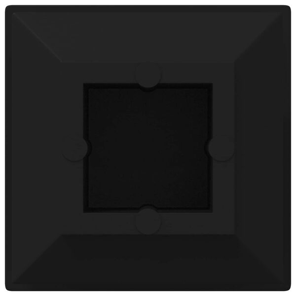 vidaXL Slutk&aring;por 2 pcs Svart 15 x 15 x 15 mm PP