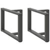 vidaXL Soffbordsben T-formade 2 st antracit 60x25x(42-43) cm st&aring;l