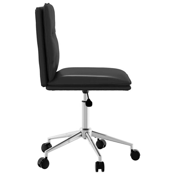 vidaXL Matstol svart konstläder