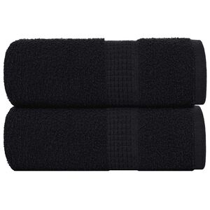 vidaXL Tv&auml;tthanddukar FROGN 2 st svart 30x30 cm 360 gsm