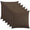 vidaXL Kudd&ouml;verdrag 6 st HEERLEN Taupe 70 x 70 cm Tyg