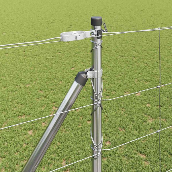 vidaXL Stängselstolpe Galvaniserad 25 x 1,6 m Stål