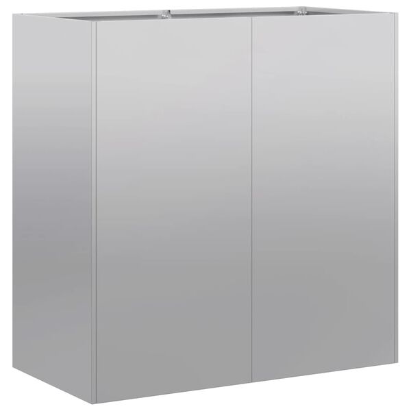 vidaXL Planteringskärl 80x40x80 cm galvaniserat stål