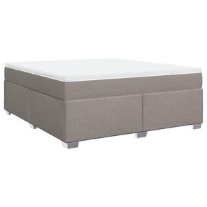 vidaXL Rams&auml;ng med madrass taupe 180x200 cm tyg