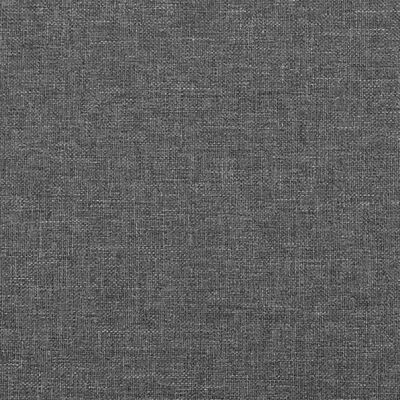 vidaXL Sänggavel med kanter mörkgrå 103x16x78/88 cm tyg