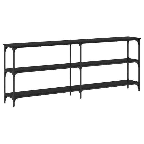 vidaXL Konsolbord Svart ek 200 x 29 x 75 cm