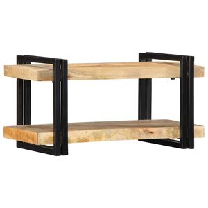 vidaXL V&auml;gghylla 70x33x35 cm massiv mango i grovt tr&auml;