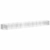 vidaXL Planteringsgabion galvaniserat järn 600x100x50 cm