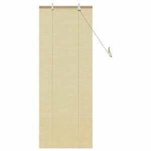vidaXL Rullgardin med gardiner Natur 60 x 160 cm Bambu