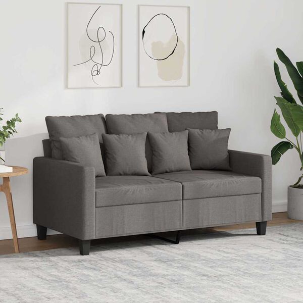 vidaXL 2-sitssoffa taupe 120 cm tyg