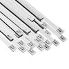 vidaXL Kabelbindare 50 st 7,9 x 800 mm Silver